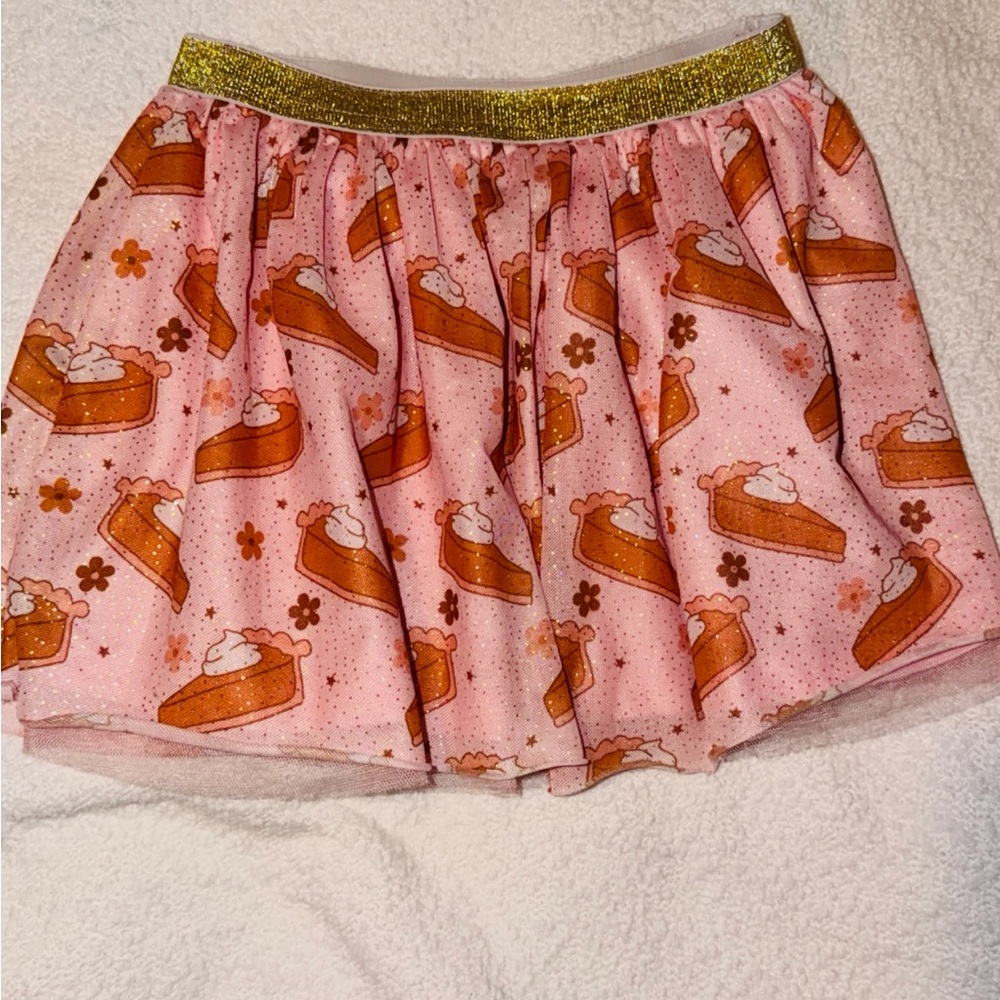 Wink Pink Skirt with Gold Accents